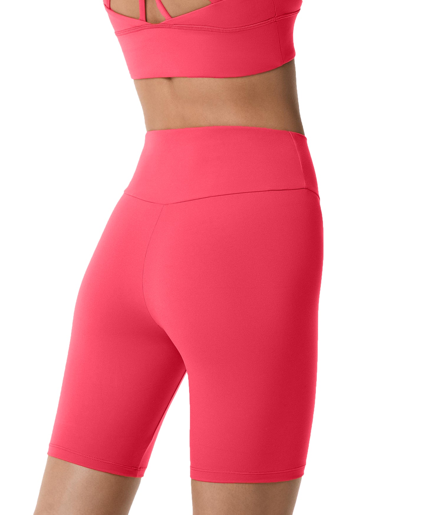 CHEEKY PINK BIKER SHORTS