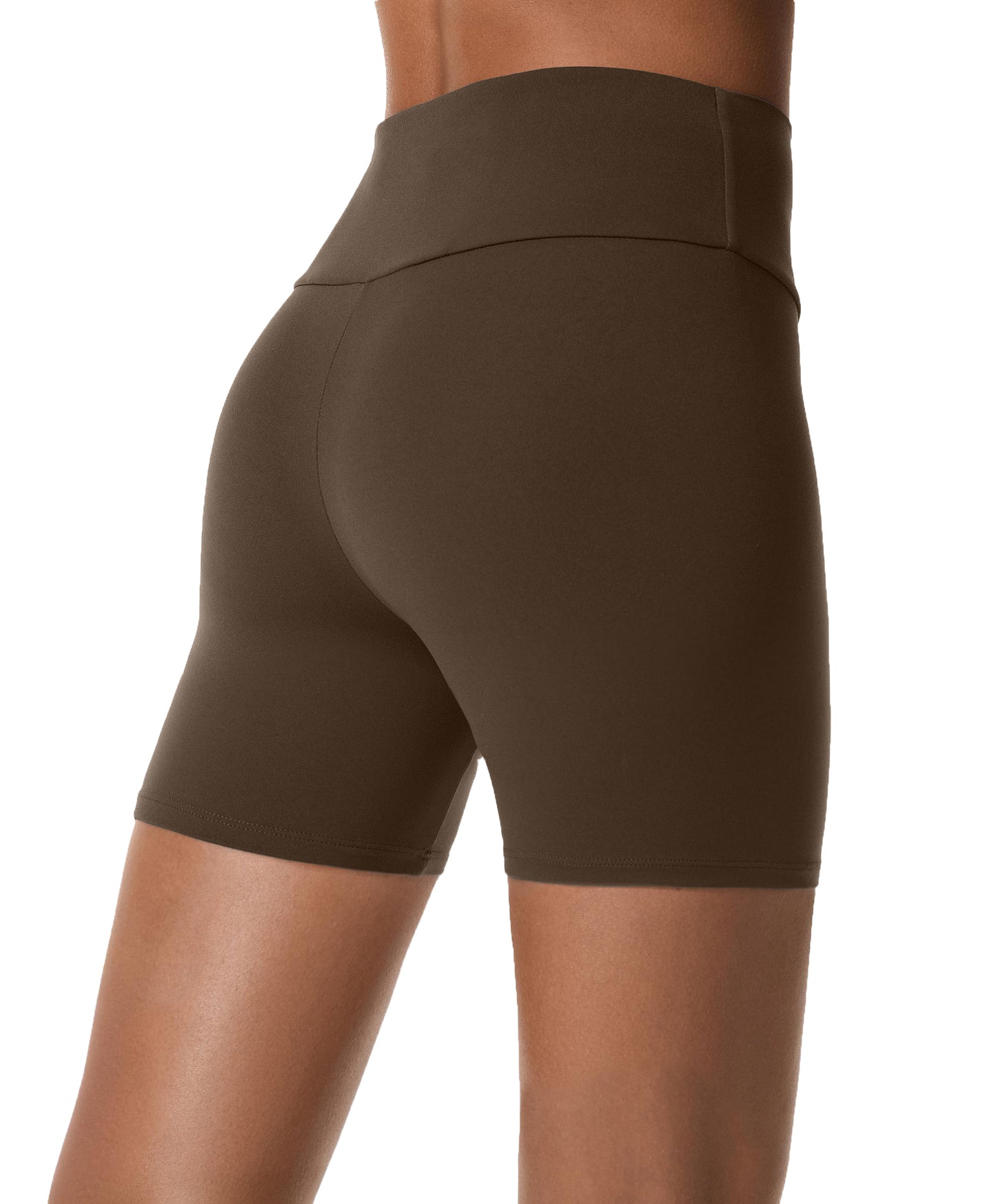 MOCHA BROWN MINI SHORTS