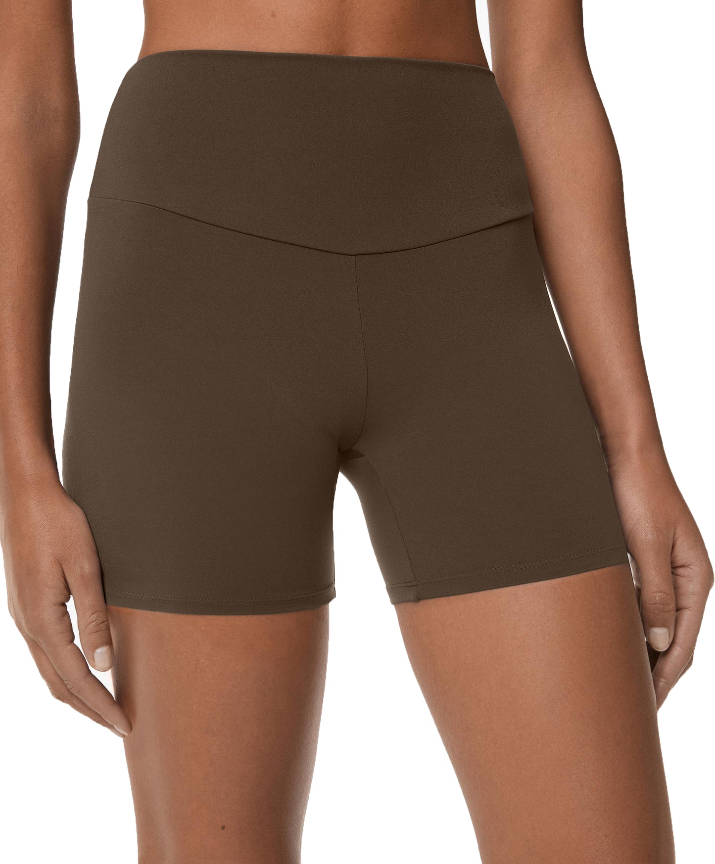 MOCHA BROWN MINI SHORTS