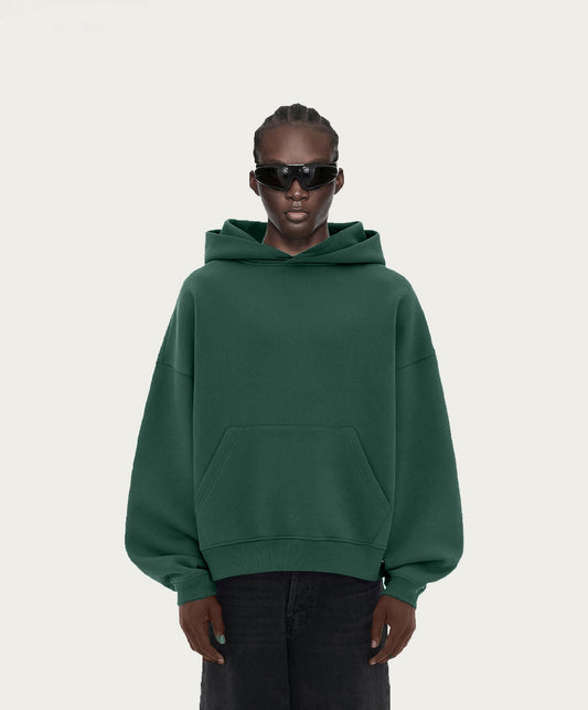 OVERSIZED OXFORD GREEN HOODIE