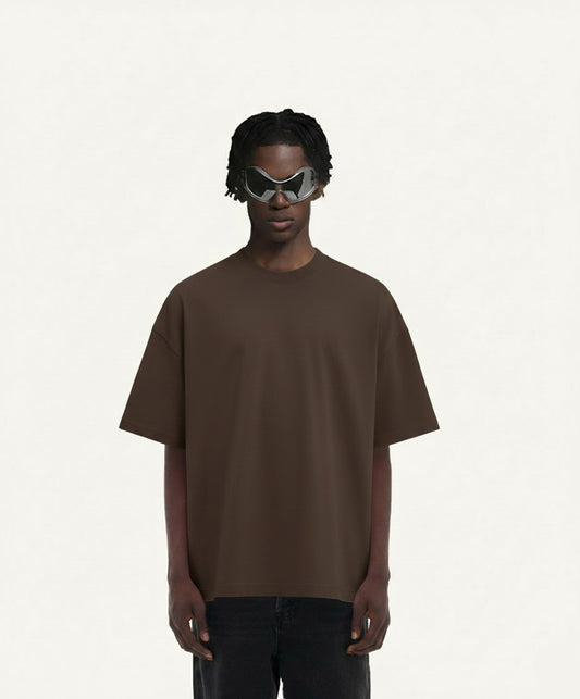 OVERSIZED DARK CHOCOLATE T-SHIRT
