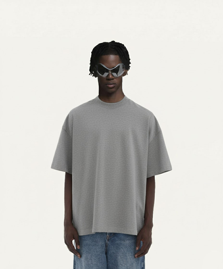 OVERSIZED GRAY MELANGE T-SHIRT