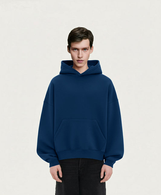 OVERSIZED NAVY BLUE HOODIE