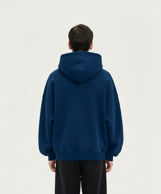 OVERSIZED NAVY BLUE HOODIE