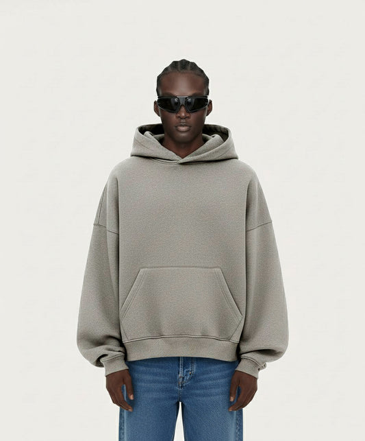 OVERSIZED ASH GRAY HOODIE