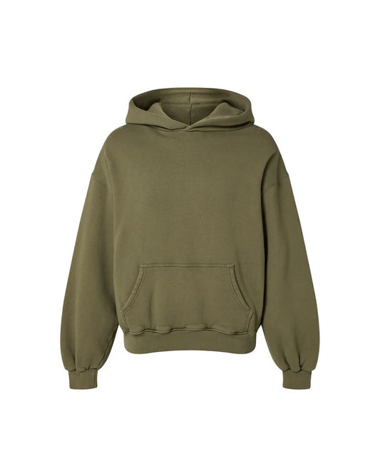 OVERSIZED ARMY OLIVE HOODIE